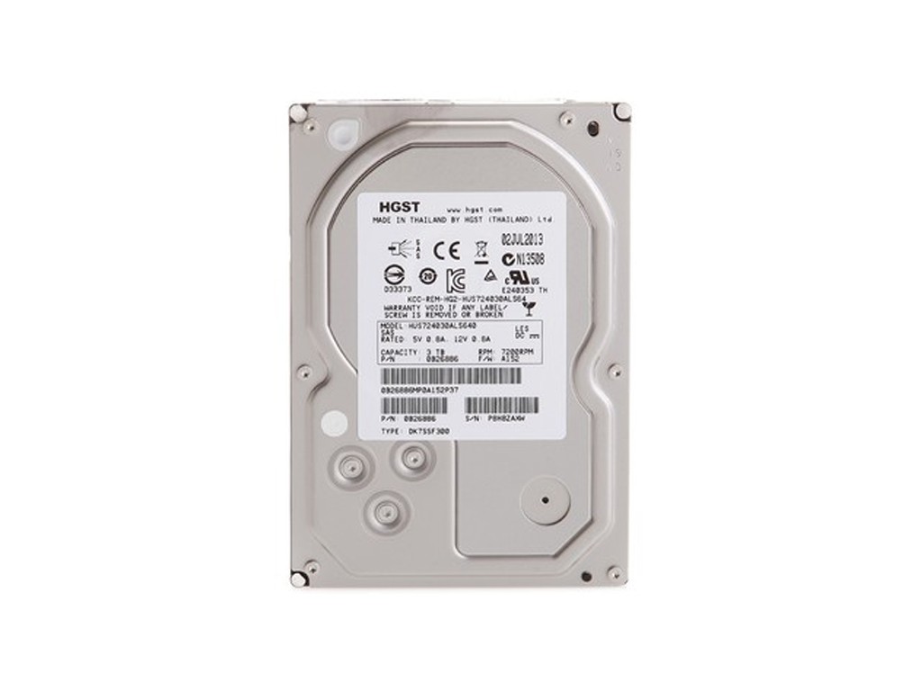 HUS724030ALE641 | Hitachi 3TB 7200RPM SATA 6 Gbps 3.5 64MB Cache Ultrastar Hard Drive