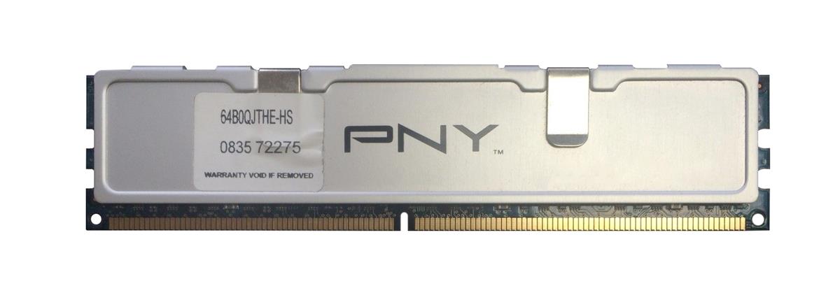 64B0QJTHE-HS | PNY Technologies 4GB Kit (2 X 2GB) DDR2-800MHz PC2-6400 non-ECC Unbuffered CL6 240-Pin DIMM 1.8V Dual Rank Memory