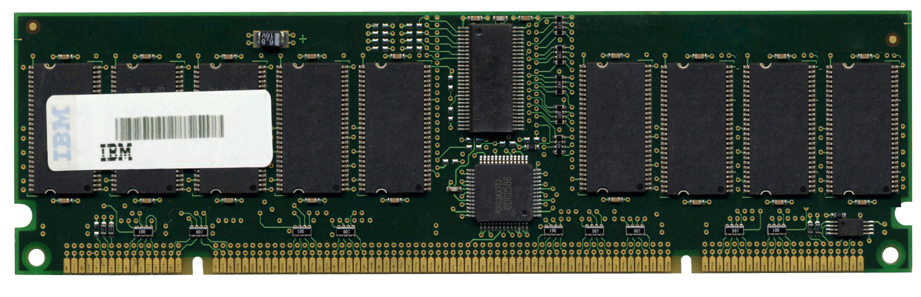 16P6349 | IBM 256MB 133MHz PC133 non-ECC Unbuffered CL3 168-Pin DIMM 3.3V Memory Module