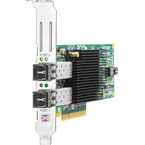 AH403A | HP StorageWorks 82E 8GB Dual Port PCI-E X8 Fibre Channel Host Bus Adapter with Standard Bracket