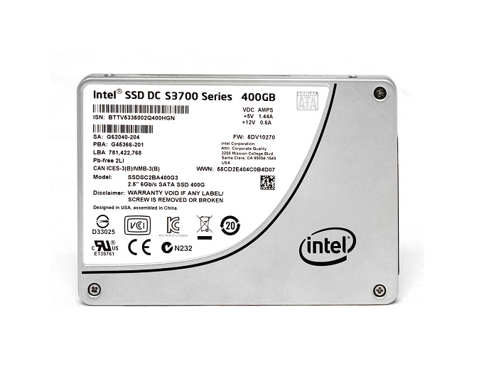 SSDSC2BA400G3 | Intel DC S3700 400GB SATA 6Gb/s 2.5 MLC Solid State Drive (SSD)