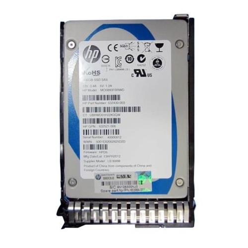 MO0800FBRWD | HP 800GB MLC SAS 6Gbps Hot Swap Enterprise Mainstream 2.5 Internal Solid State Drive (SSD) - NEW