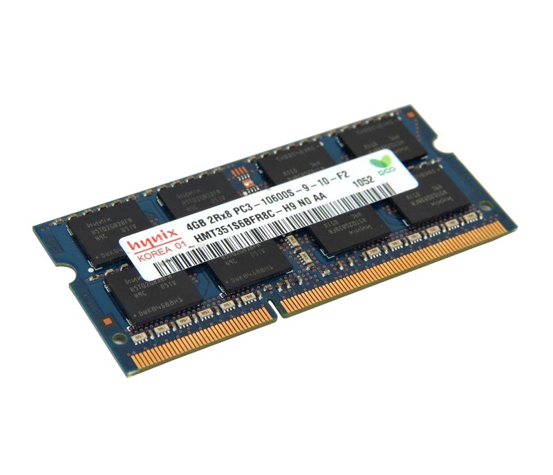 HMT351S6BFR8C-H9N0-AA | Hynix 4GB DDR3-1333MHz PC3-10600 non-ECC Unbuffered CL9 204-Pin SoDimm 1.35V Low Voltage Memory Module