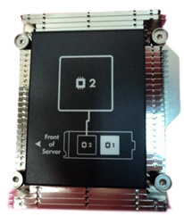 712875-002 | HP Processor Heatsink for Proliant BL460C Gen.8