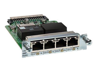 VWIC3-4MFT-T1E1-RF | Cisco Third-Generation 4-Port T1/E1 Multiflex Trunk Voice/WAN Interface Card - expansion module - 4 ports