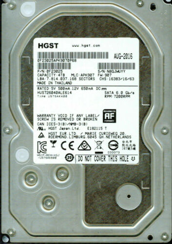 0F22803 | Hitachi 5TB 7200RPM SAS 12 Gbps 3.5 128MB Cache Ultrastar Hard Drive