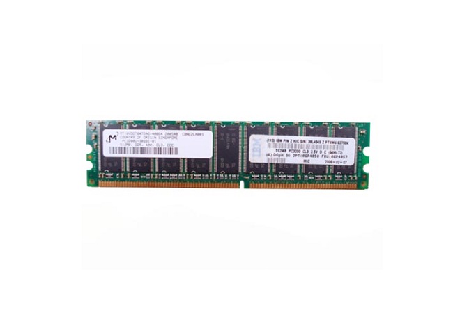06P4057 | IBM 512MB DDR-400MHz PC-3200 ECC Unbuffered CL3 184-Pin UDIMM Memory Module