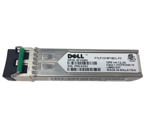 F1KMV | Dell 1000BASE-ZX and 2G Fibre Channel (2GFC) 80KM SFP Optical Transceiver