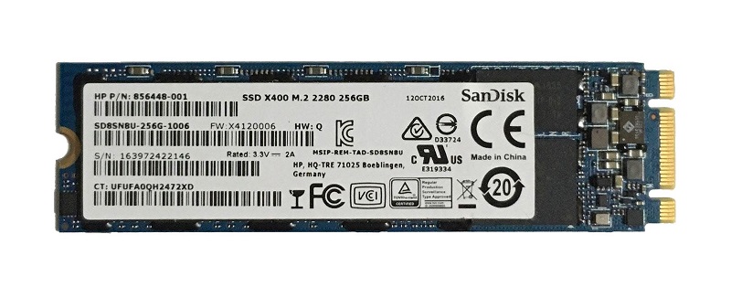 SD8SN8U-256G-1006 | SanDisk X400 Series 256GB SATA 6Gb/s M.2 2280 Solid State Drive (SSD)