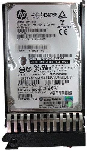 AW611A | HPE 600GB 10000RPM SAS 6Gb/s SFF M6625 Hard Drive