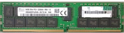 HMAA8GR7AJR4N-XN | Hynix 64GB 3200MHz PC4-25600 CL24 ECC Dual Rank X4 1.2V DDR4 SDRAM 288-Pin RDIMM Memory Module for Server - NEW