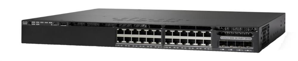 WSC365024TDL | Cisco Catalyst 3650-24TD 24-Port 10/100/1000Mbps 2 x 10G Uplink Port Rack-mountable Manageable Ethernet Switch