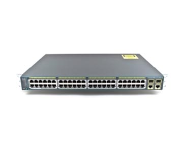 WS-C2960+-48PST-L | Cisco Catalyst 2960 Plus 48 x 10/100 (PoE) + 2 x SFP + 2 x 10/100/1000 Rack-mountable 1U Network Switch