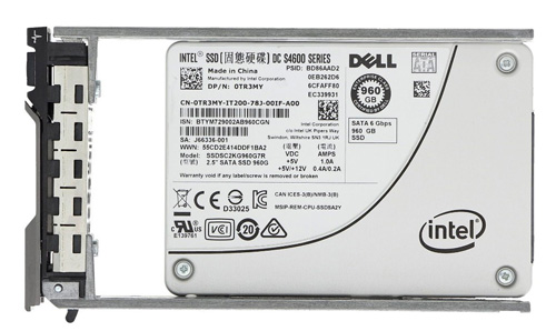 0TR3MY | Dell 960GB Mixed-use TLC SATA 6Gb/s 2.5 Hot-pluggable DC S4600 Series Solid State Drive (SSD) for PowerEdge Server