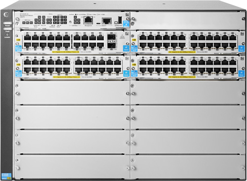 J9825A | HP 5412R-92G-POE+/2SFP+ (No PSU) V2 ZL2 Switch Managed 92 X 10/100/1000 (POE+) + 2 X 10 Gigabit SFP+ Rack-mountable POE+ - NEW