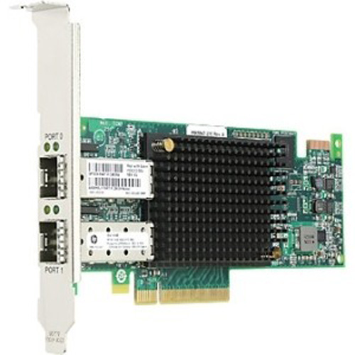 AJ763SB | HP 82E 8GB Dual Port PCI-Express Fibre Channel Host Bus Adapter with SFP and BOTH Bracket