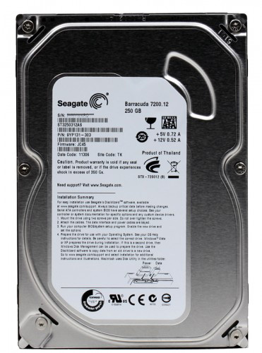 ST3250312AS | Seagate Barracuda 250GB 7200RPM SATA 6Gb/s 8MB Cache 3.5 Internal Hard Drive