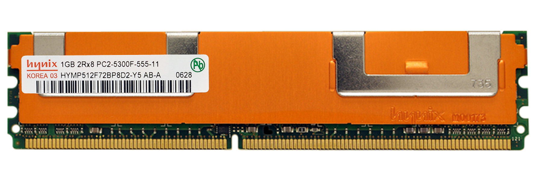 HYMP512F72BP8D2-Y5 | Hynix 1GB DDR2-667MHz PC2-5300 Fully Buffered CL5 240-Pin DIMM 1.8V Single Rank Memory Module