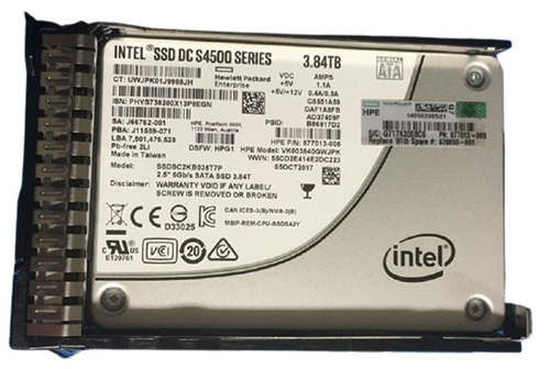 877764-B21 | HPE 3.84TB SATA 6Gb/s Read-intensive 2.5 (SFF) Hot-pluggable SC Digitally Signed Firmware Solid State Drive (SSD)