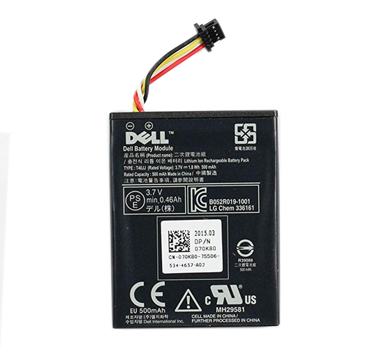 CN-070K80 | Dell 3.7V 1.8WH 500mAh Li-Ion Battery for Perc H710