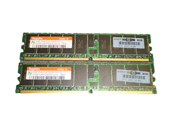 343057-B21 | HP 4GB (2X2GB) 400MHz PC2-3200 CL3 ECC DDR2 SDRAM DIMM Memory Kit for ProLiant Server DL380 G4 DL580 G3 ML350 G4P ML570 G3 BL20P G3