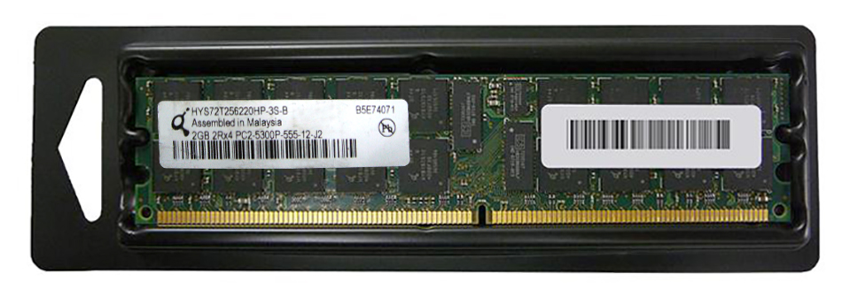 HYS72T256220HP-3S-B | Hynix 2GB DDR2-667MHz PC2-5300 ECC CL5 240-Pin DIMM 1.8V Dual Rank Memory Module
