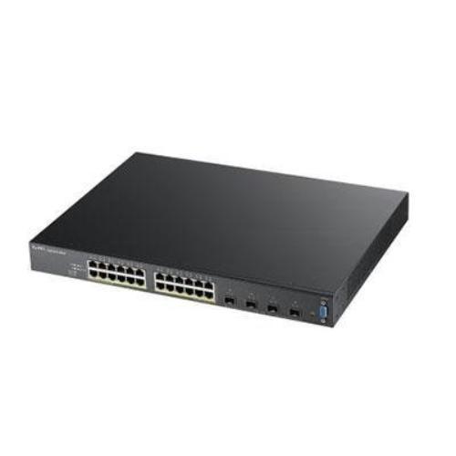 XGS2210-28HP | Zyxel 24-port Gbe L2 Poe Switch With 10gbe Uplink - NEW