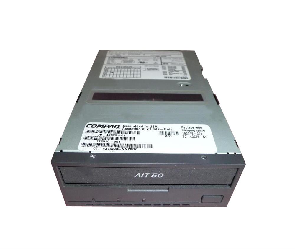 175010-001 | HP Storageworks 50/100GB Hot-Plug SCSI Lvd internal AIT2 Tape Drive