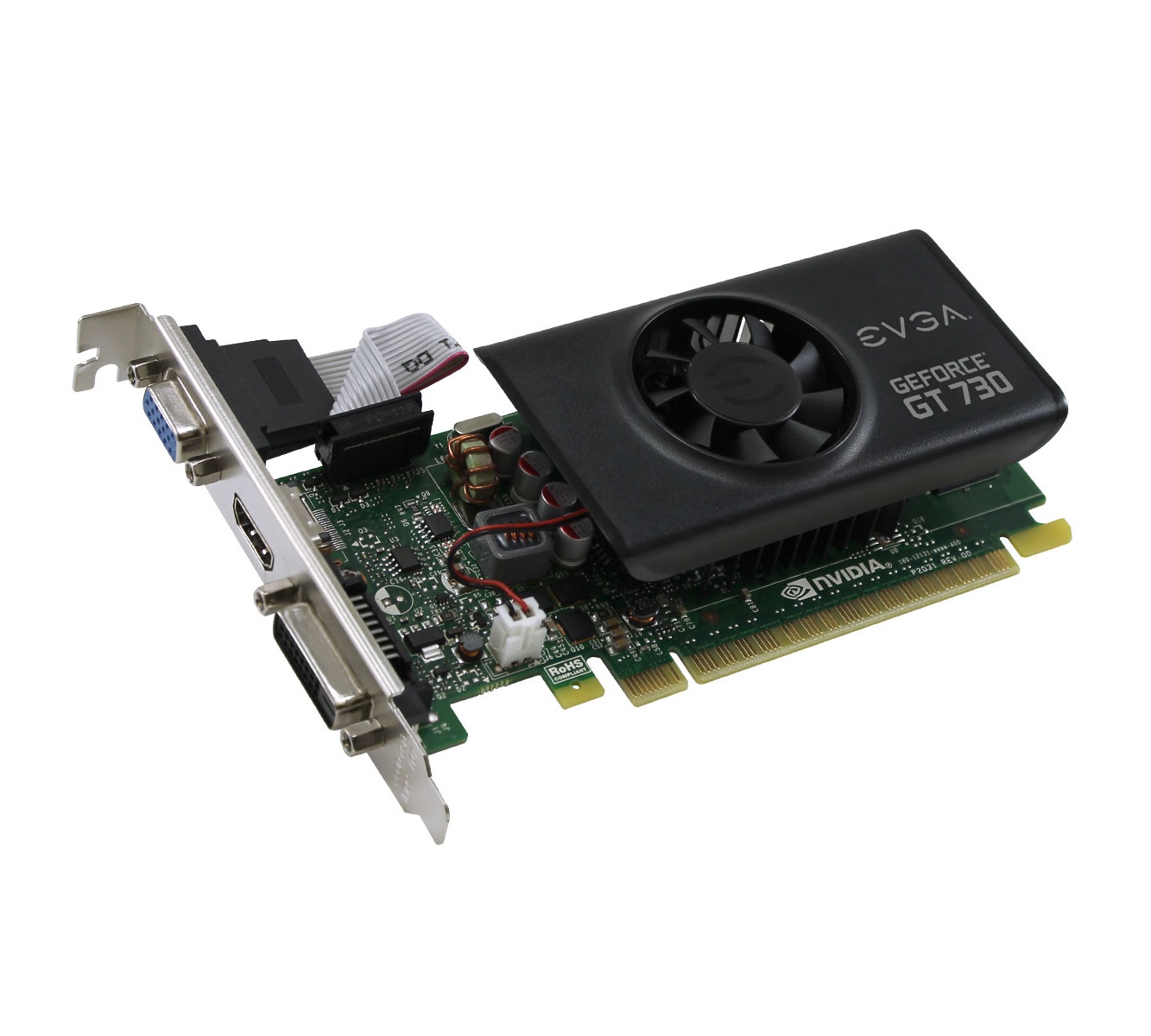 02G-P3-3733-KR | EVGA Nvidia GeForce GT 730 2GB GDDR5 64-Bit PCI Express 2.0 Video Graphics Card