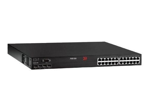 FWS624-POE | Brocade Fastiron Workgroup Switch 624-POE Switch L3 Managed 24 X 10/100 + 4 X Shared SFP Desktop POE