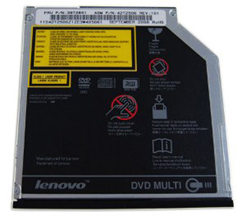 39T2503 | Lenovo 12.7MM 8X Slim Multiburner UltraBay DVD±RW Drive for ThinkPad