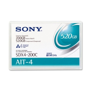 SDX4200CWW | Sony AIT-4 Tape Cartridge - AIT AIT-4 - 200GB (Native) / 520GB (Compressed)