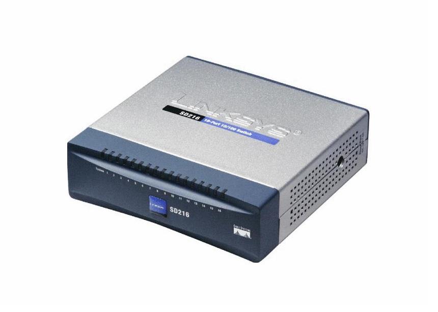 SD216 | Linksys 16-Ports 10/100Mbps Ethernet Switch
