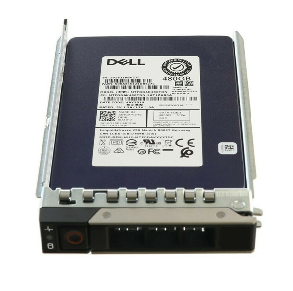 D35F3 | Dell 480gb Mixed-use Tlc SATA 6gbps 2.5in Hot Swap Series Solid State Drive SSD for Dell PowerEdge Server - NEW