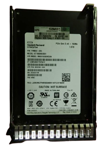 869253-003 | HPE 1.6TB PCI Express 3.0 X 4 Mixed-use (SFF) 2.5 7MM SCN Digitally Signed Firmware SSD