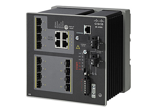 IE-4000-8S4G-E | Cisco Industrial Ethernet 4000 Series Managed Switch - 8 SFP Ports and 4 Combo Gigabit SFP Ports - NEW