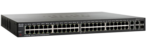 SF300-48PP-K9 | Cisco Small Business SF300-48PP Managed L3 Switch - 48 PoE+ Ethernet Ports and 2 Combo Gigabit SFP Ports and 2 Ethernet Ports