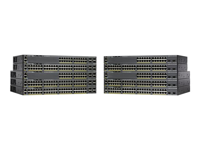 WS-C2960X-24TS-LL | Cisco Catalyst 2960x-24ts-ll - Switch - Managed - 24 X 10/100/1000 + 2 X Gigabit SFP - Desktop, Rack-mountable - NEW