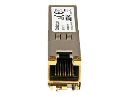 J8177CST | StarTech 1Gbps 1000Base-T Copper 100m RJ-45 Connector SFP (mini-GBIC) Transceiver Module - NEW