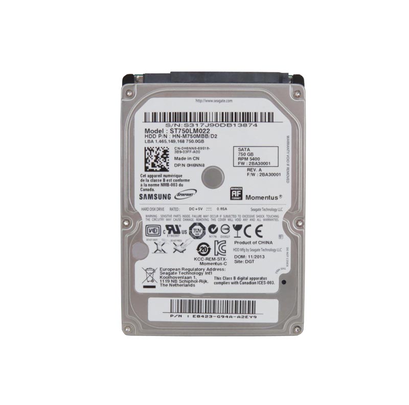 0K1T0N | Dell 750GB 5400RPM SATA 3GB/s 2.5 Hard Drive