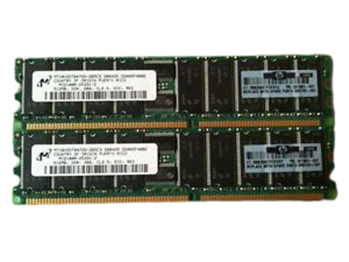 300679-B21 | HP 1GB (2X512MB) 266MHz PC2100 CL2.5 ECC DDR SDRAM 184-Pin DIMM Memory Kit for ProLiant Server