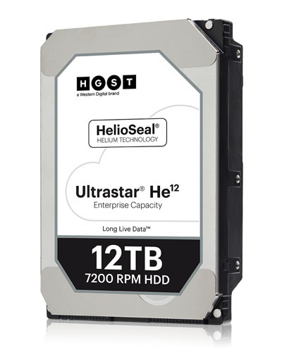 HUH721212AL5200 | HGST Hitachi Ultrastar He12 12TB 7200RPM SAS 12Gbps 256MB Cache (ISE 512e) 3.5 Internal Hard Drive - NEW