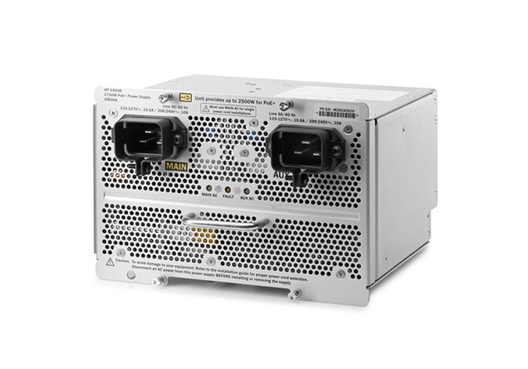 J9830A | HP 5400R 2750-Watt (2.75kW) PoE+ zl2 120-230V AC Power Supply