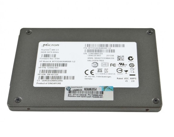 MTFDDAK064MAM-1J1 | Micron RealSSD C400 64GB SATA 6Gb/s MLC NAND Flash 2.5 Solid State Drive