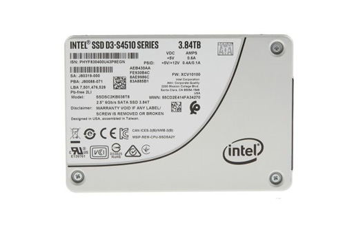 SSDSC2KB038T801 | Intel D3-S4510 Series 3.84TB SATA 6Gb/s 2.5 Read Intensive TLC Solid State Drive (SSD) - NEW
