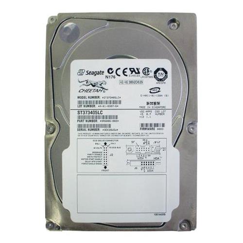 ST373405LC | Seagate st373405lc cheetah 73.4gb 10000 rpm 80 pin ultra160 scsi 4mb buffer 3.5 inch low profile (1.0 inch) hard disk drive