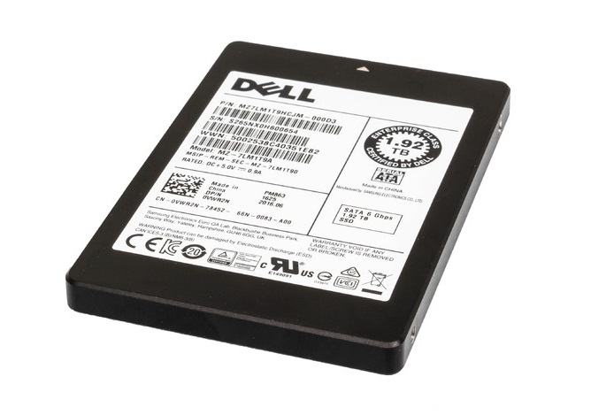 GTYWY | Dell 1.92TB SATA Read-intensive TLC 6Gb/s 2.5 Internal Solid State Drive (SSD) for PowerEdge Server