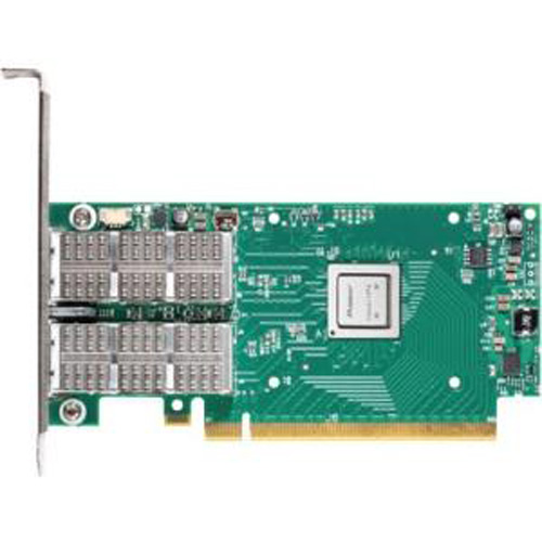 MCX414A-GCAT | Mellanox ConnectX-4 EN Network Interface Card, 50GBE Dual-Port QSFP28, PCI-E 3.0 X8, RoHS R6