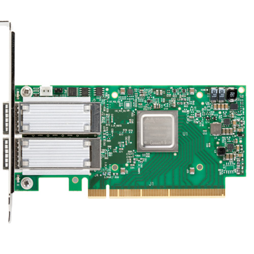 MCX556A-ECAT | Mellanox ConnectX-5 VPI Adapter Card EDR IB (100GB/S) and 100GBE Dual-Port QSFP28 PCI-E 3.0 X16 RoHS R6