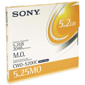 CWO5200 | Sony Magneto Optical Media - 5.2 GB - 5.25 - 8x